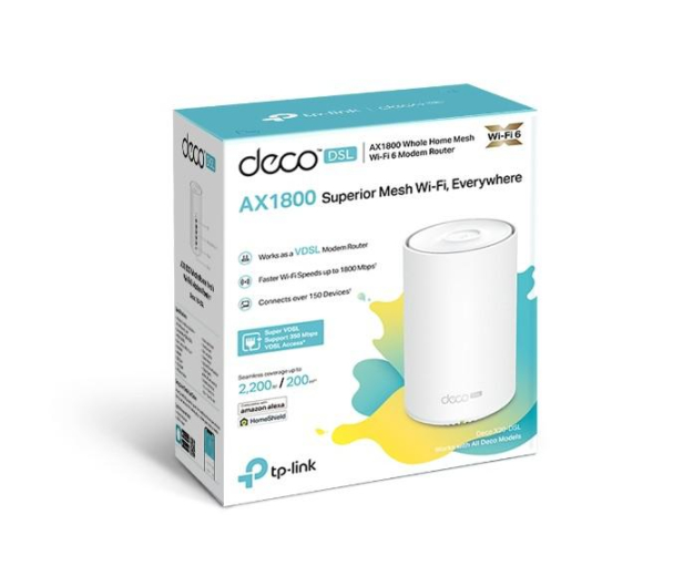 TP-Link Deco X20-DSL Mesh WiFi6 (1800Mb/s a/b/g/n/ac/ax) - 1045781 - zdjęcie 5